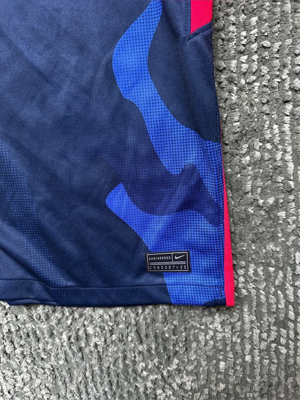 USA US Soccer 2020 Away Nike Dri-Fit Stadium Jersey USMNT Camo Navy Blue XL